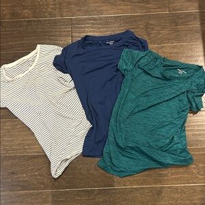 Bundle/lot 3 Active Tech Stretch Short-Sleeve T-Shirt XS
